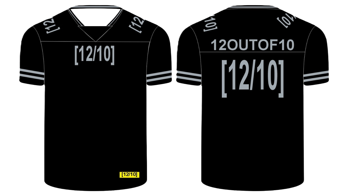 12/10 Graphic Black T-Shirt