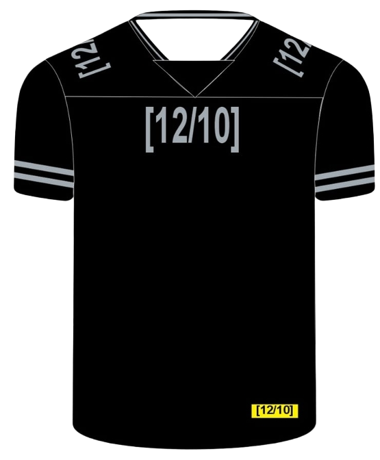12/10 Graphic Black T-Shirt